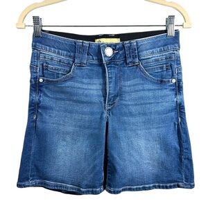 Democracy Ab Technology Jean Shorts Women's 2 Blue Denim Stretch 7" Inseam